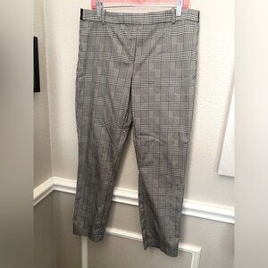 H&M Black and White Plaid Dress Pants || Size 14